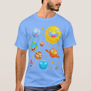 Galaxy Space Science Astronomie Solar System Cute T-shirt