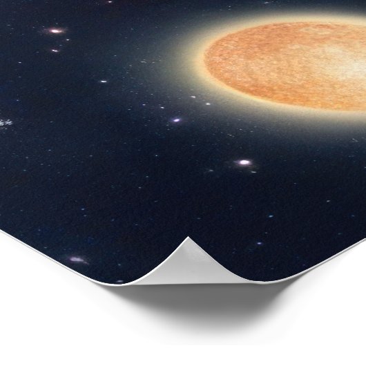 Galaxy Space Seahorse Poster (Hoek)