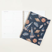 Galaxy Space ship Sky Moon Universe Planner (Display)