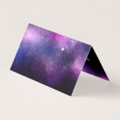 Galaxy Space Stars Ultra Violet Paars Dank je Kaart (Achterkant)