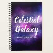 Galaxy Space Stars Ultra Violet Paarse Nebula Planner (Voorkant)