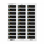 Galaxy Space Theme Return Address Label (Full Sheet)