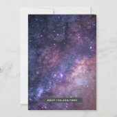 Galaxy Space Unicorn Uitnodiging voor verjaardagsf (Achterkant)