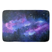 Galaxy Space Universe Waterverf Paars Badmat (Voorkant)