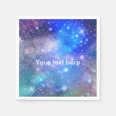 Galaxy Space verjaardagsfeestje servetten (Voorkant)