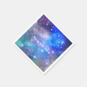 Galaxy Space verjaardagsfeestje servetten (Hoek)
