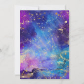 Galaxy Space verjaardagsuitnodiging voor kinderen Kaart (Achterkant)