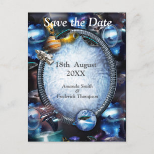 Galaxy Space Visitors Aankondigingskaart