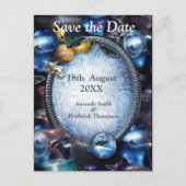 Galaxy Space Visitors Aankondigingskaart (Voorkant)