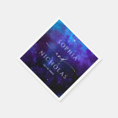 Galaxy Space Wedding | Celestial Astronomy Modern Servet (Hoek)