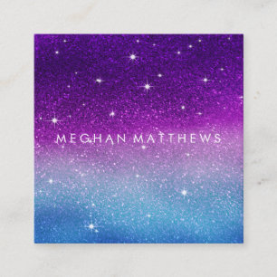 Galaxy Sparkle Beauty Stylist Square Business Car Vierkante Visitekaartje