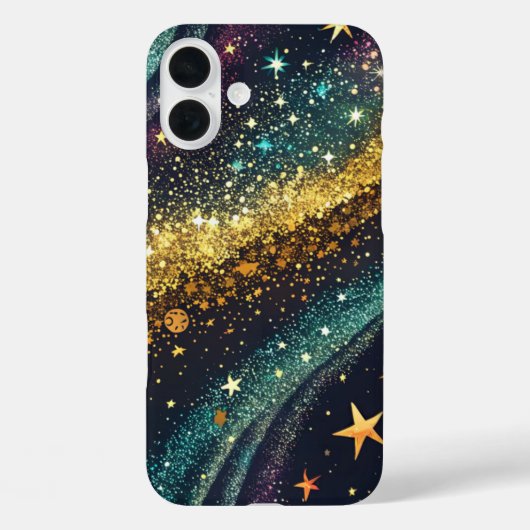 Galaxy Sparkle iPhone / iPad hoesje (Achterkant)