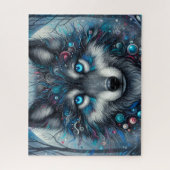 Galaxy Spirit Wolf Legpuzzel (Verticaal)