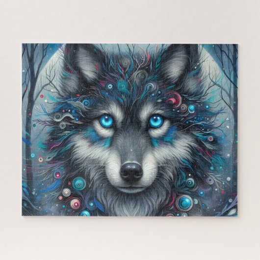 Galaxy Spirit Wolf Legpuzzel (Horizontaal)