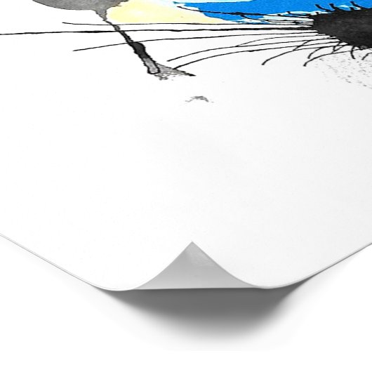 Galaxy splat schilderij poster (Hoek)