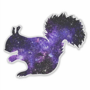 Galaxy Squirrel Sticker