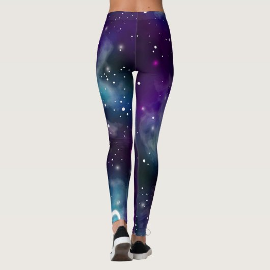 Galaxy Star Universe Celestial Art Leggings (Achterkant)