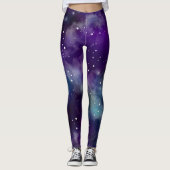 Galaxy Star Universe Celestial Art Leggings (Voorkant)