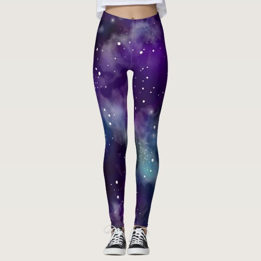 Galaxy Star Universe Celestial Art Leggings (Voorkant)