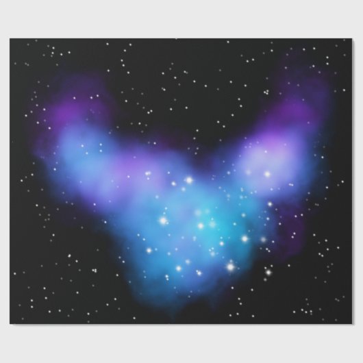 Galaxy Starlight Space Clouds Cadeaupapier (Vlak)