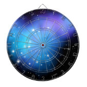 Galaxy Starlight Space Clouds Dartbord (Voorkant)