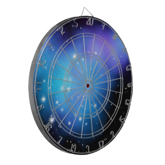 Galaxy Starlight Space Clouds Dartbord (Voorkant Links)