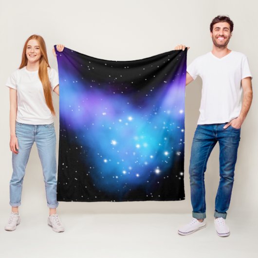 Galaxy Starlight Space Clouds Fleece Deken (In situ)