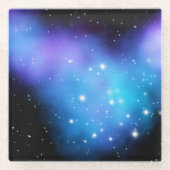 Galaxy Starlight Space Clouds Glazen Onderzetter (Voorkant)