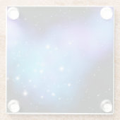 Galaxy Starlight Space Clouds Glazen Onderzetter (Achterkant)