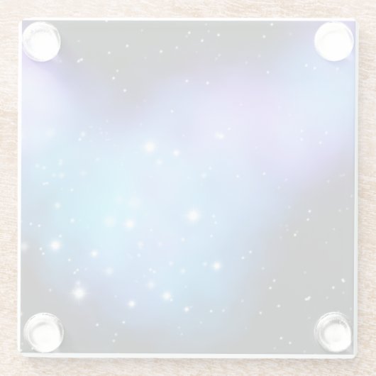 Galaxy Starlight Space Clouds Glazen Onderzetter (Achterkant)