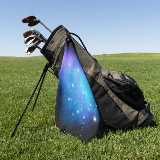 Galaxy Starlight Space Clouds Golfhanddoek (Groen)
