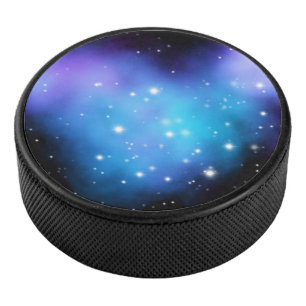 Galaxy Starlight Space Clouds Hockey Puck
