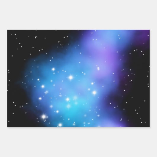 Galaxy Starlight Space Clouds Inpakpapier Vel (Voorkant)