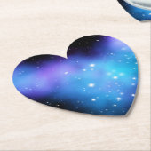 Galaxy Starlight Space Clouds Kartonnen Onderzetters (Gekanteld)