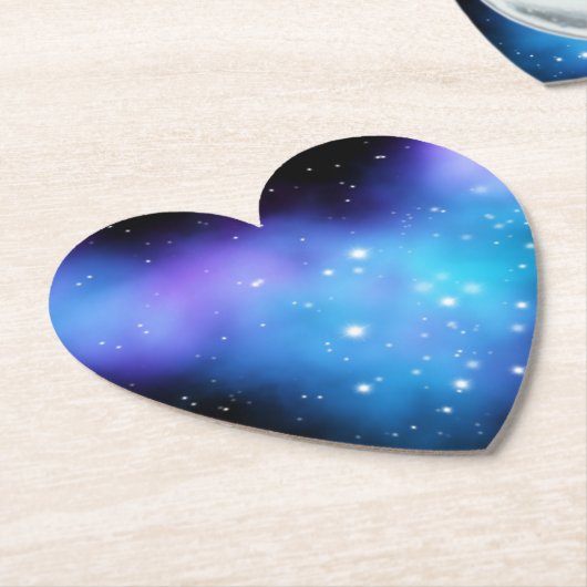 Galaxy Starlight Space Clouds Kartonnen Onderzetters (Gekanteld)