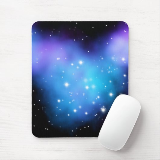 Galaxy Starlight Space Clouds Muismat (Met muis)
