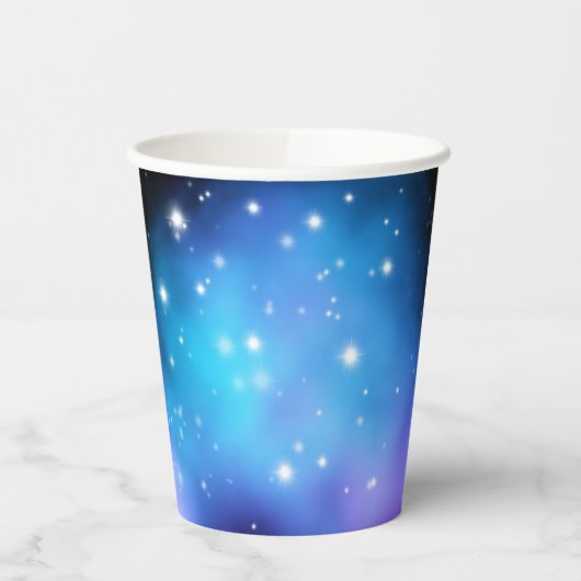 Galaxy Starlight Space Clouds Papieren Bekers (Links)
