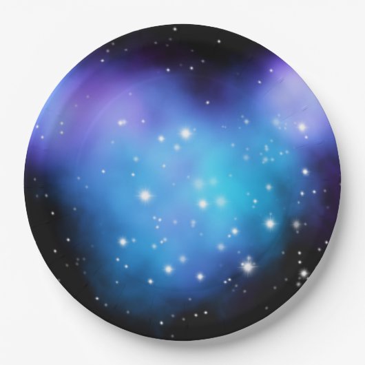 Galaxy Starlight Space Clouds Papieren Bordje (Voorkant)
