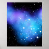 Galaxy Starlight Space Clouds Poster (Voorkant)