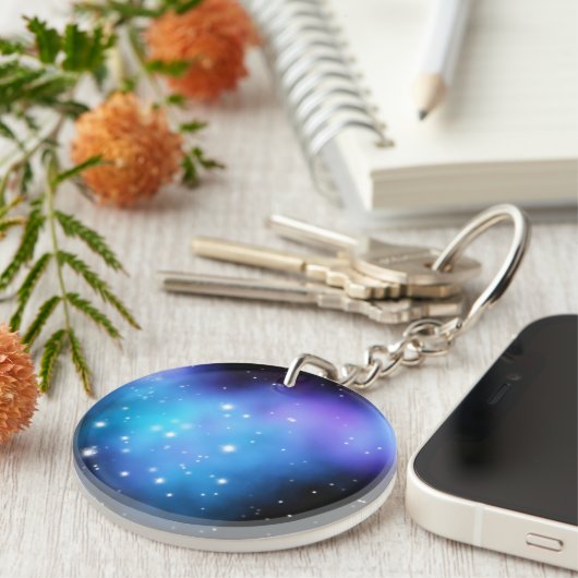 Galaxy Starlight Space Clouds Sleutelhanger (Voorkant Rechts)
