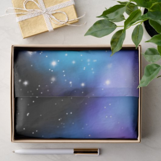 Galaxy Starlight Space Clouds Tissuepapier (Geschenk)