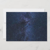 Galaxy Starry Night BAT MITZVAH Agate Uitnodiging (Achterkant)