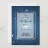 Galaxy Starry Night BAT MITZVAH Agaten Uitnodiging (Voorkant)