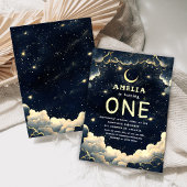 Galaxy Stars Celestial Baby eerste verjaardag Kaart