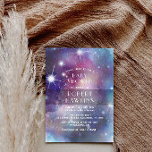 Galaxy Stars en Outer Space Baby shower Kaart