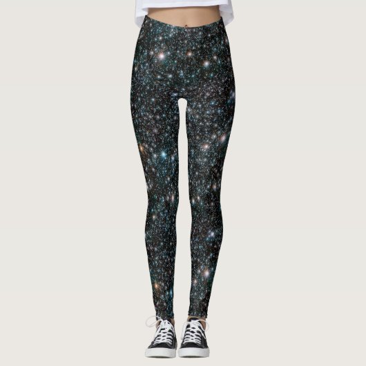 Galaxy Stars kosmische buitenruimte universum zwar Leggings (Voorkant)