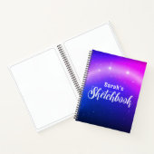 Galaxy Stars  naam Sketchbook Notitieboek (Binnen)