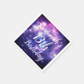 Galaxy Stars Outer Space Gepersonaliseerde Verjaar Servet (Hoek)
