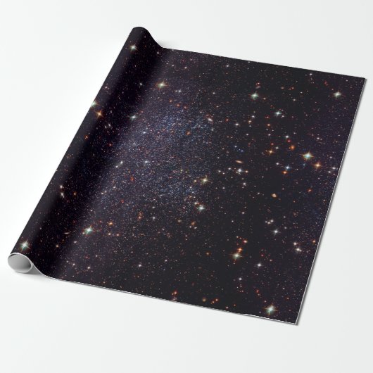 Galaxy Stars Space Geek Cadeaupapier (Uitgerold)