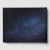 Galaxy Stars Sterrennacht Celestial Bruiloft Gastenboek (Achterkant)